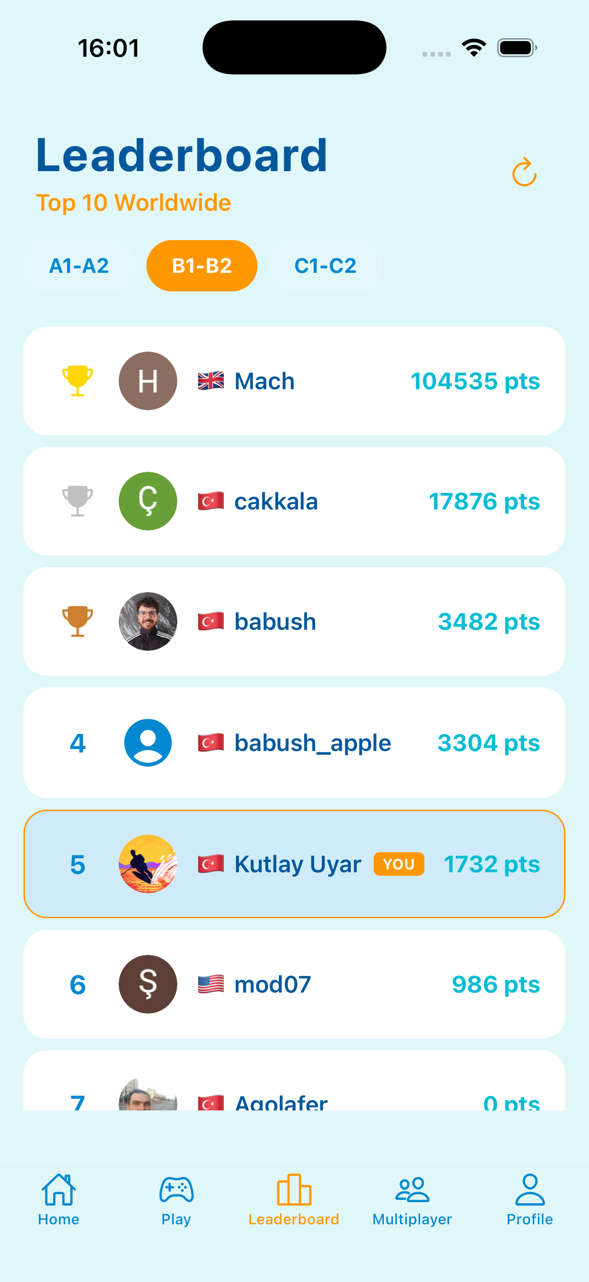 Global Leaderboards